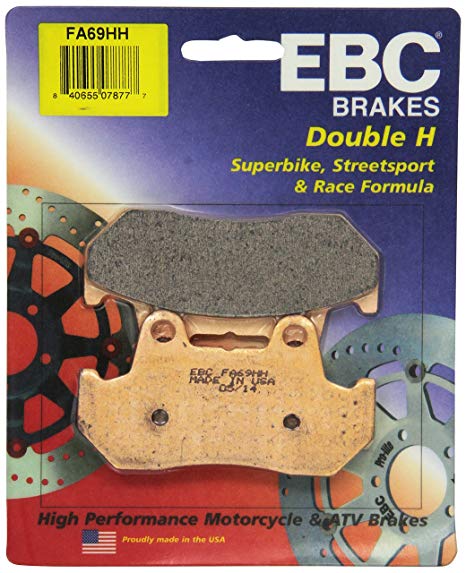 EBC Brakes Double-H Sintered Superbike Brake Pads Front - FA69HH EBC Brakes Double-H Sintered Superbike Brake Pads Front - FA69HH